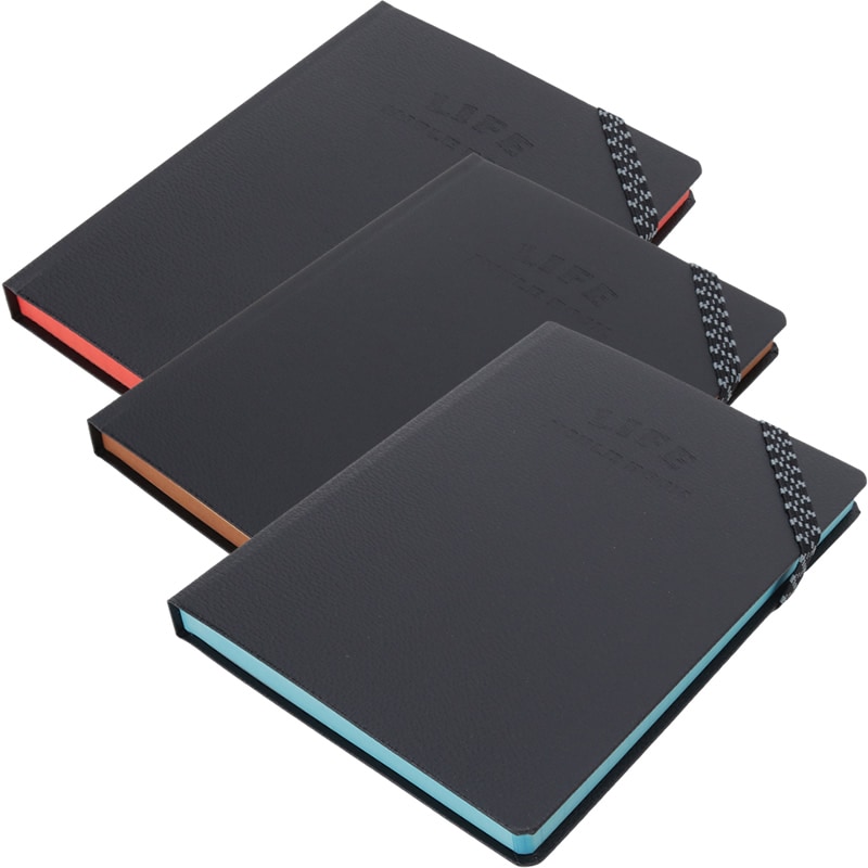 名入れ可】ライフ ノーブルブック A6サイズ ハードカバー ノート 方眼