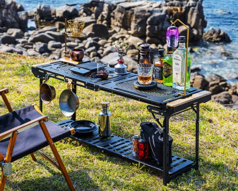 アウトドアテーブル : OUTDOOR TABLE : Nature tones