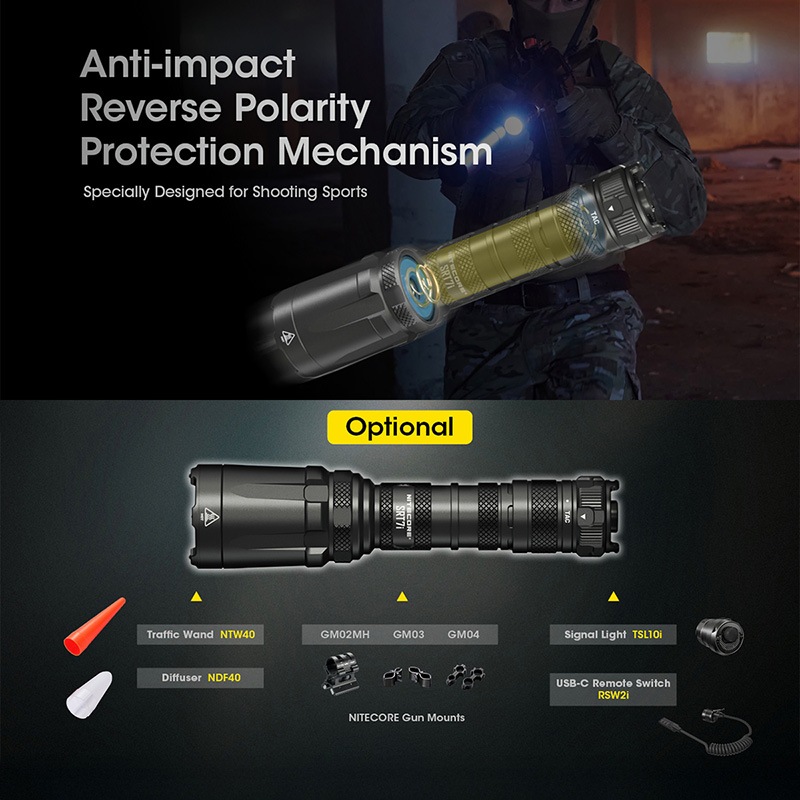 48Hセール】NITECORE(ナイトコア) SRT7i スマートセレクターリング搭載