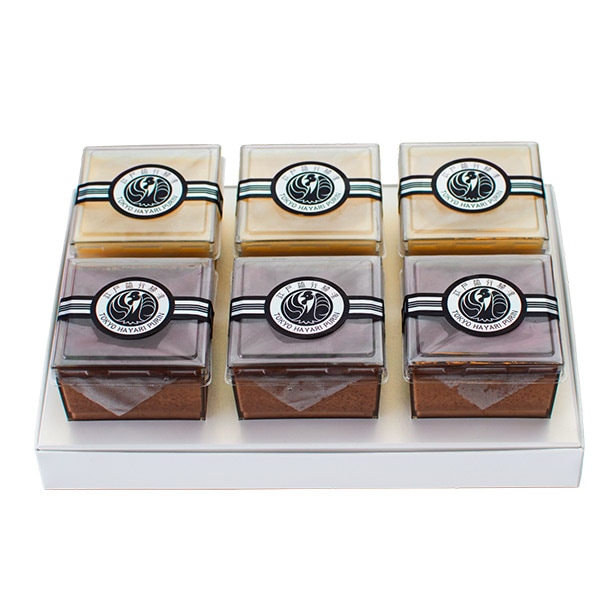 江戸流行婦凛(とうきょうはやりぷりん)】プレーン・チョコ各3個入