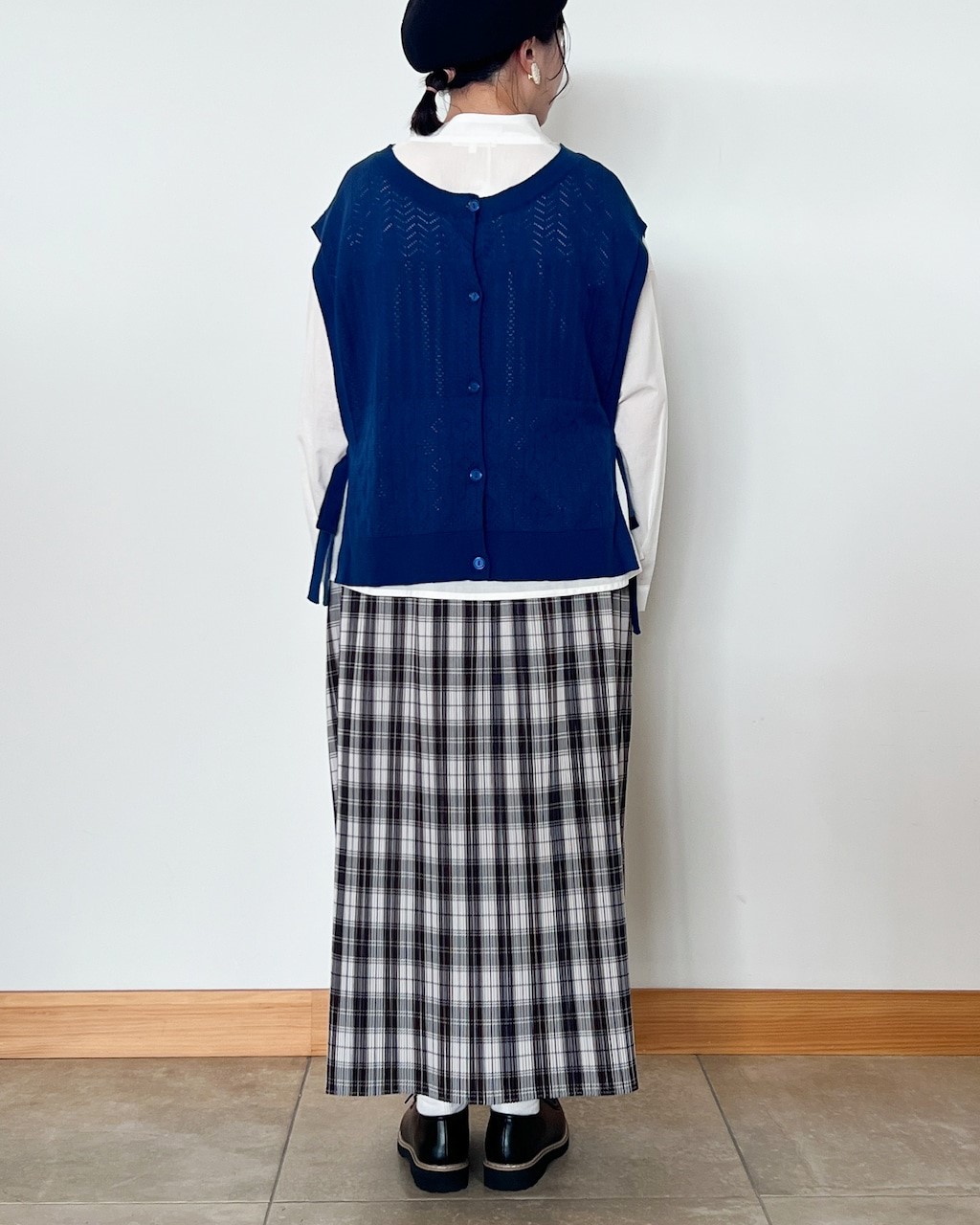 ケイット / 無地・チェック柄プリーツスカート | ITEM,Bottoms