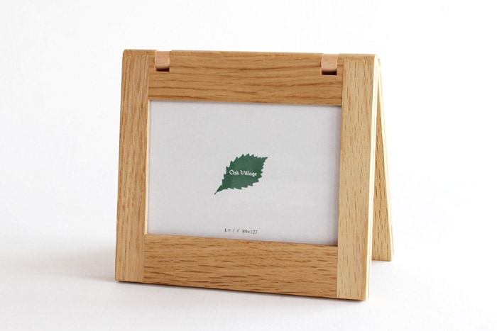 フォトスタンド (ブラウン) 【木の温もり感あるシンプルでナチュラルな