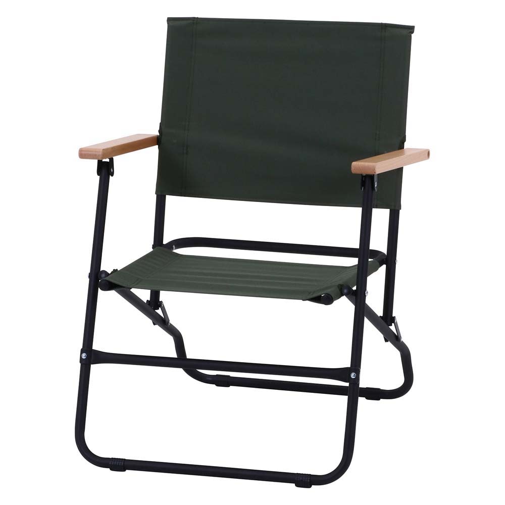 不二貿易 木製アームレスト 折りたたみチェア ローバーチェア ロー