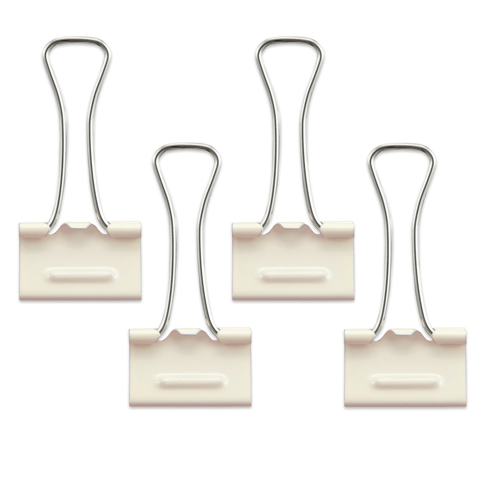 プラス(PLUS) 軽く開けるクリップ エアかる 中サイズ 4個入 ダブル