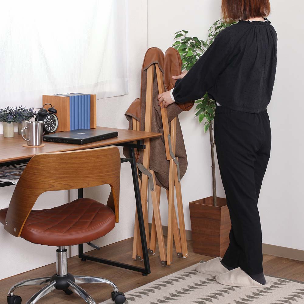 不二貿易 ラウンジチェア フロート ブラウン 38531 | 家具・オフィス