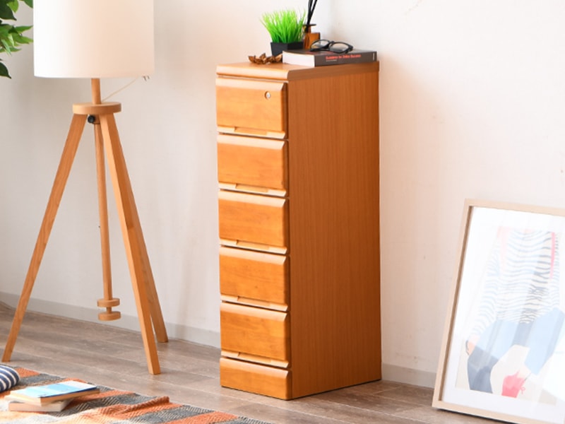 ミニチェスト サイドチェスト たんす 5段 完成品 日本製 卓上 デスク上