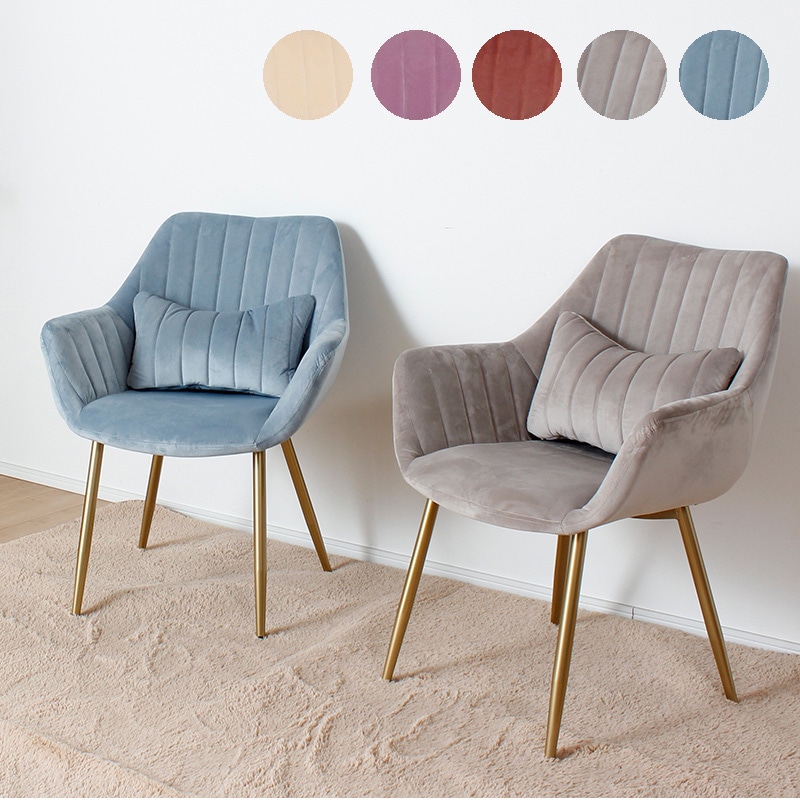 チェア おしゃれ かわいい ベロア ダイニングチェア 椅子 モダン 女子