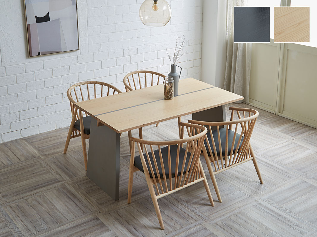 幅140 ダイニング 5点セット 140cm テーブル チェア4脚 ハープ