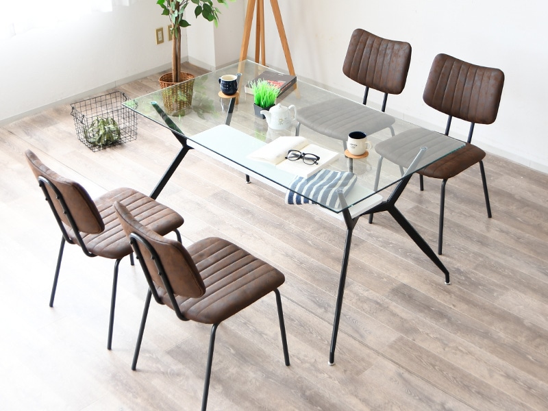 ガラスダイニングテーブルセット ガラス ダイニングテーブルセット 4人