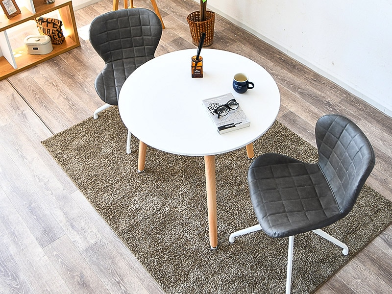 ダイニングテーブル セット 2人 ダイニングセット カフェテーブル 丸