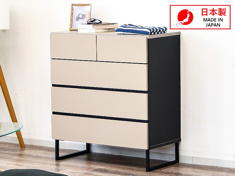 タンス ローチェスト 収納 引出し 日本製 4段 洋服収納 木製 w80 収納