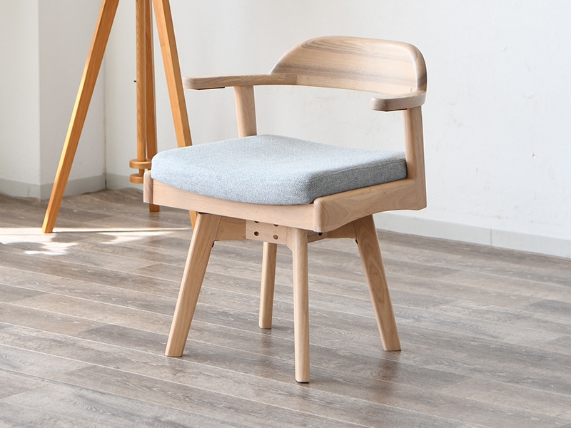 CRS 回転式ダイニングチェア 2脚 ブラウン アームチェア 肘付 【公式通販】