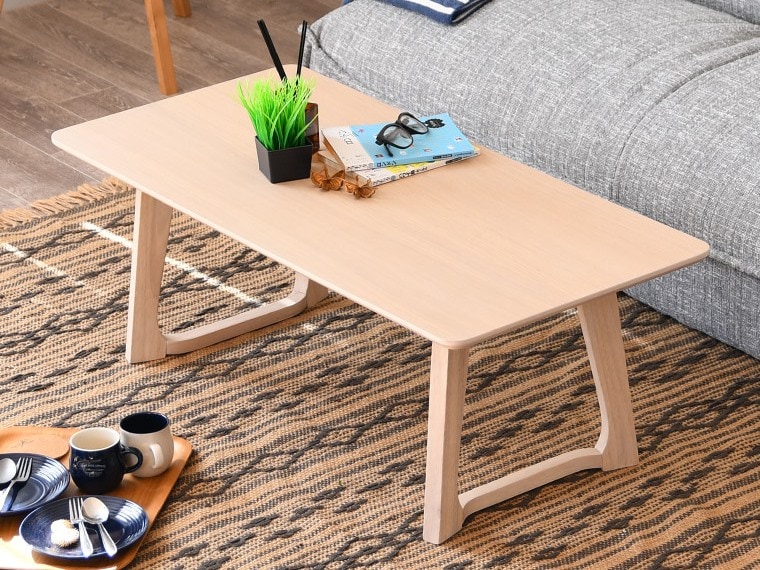 ローテーブル センターテーブル リビングテーブル 座卓 オーク突板