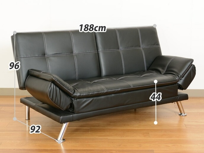 ソファベッド ソファーベッド エア レザー張り セパレートタイプ
