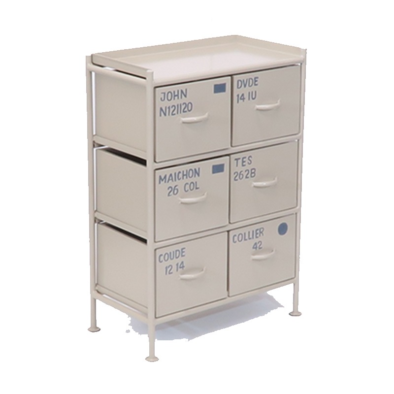 チェスト 収納 北欧 おしゃれ スチール リビング 引出 ロッカー 幅57