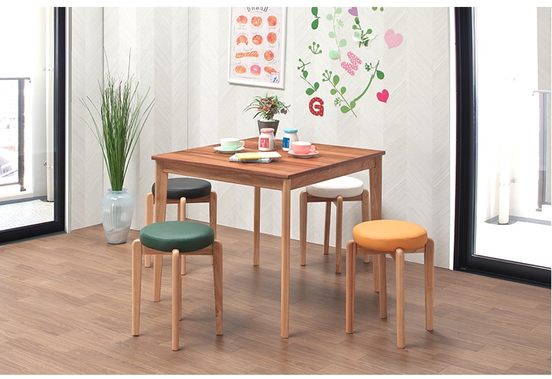 チェア チェア― ダイニングチェア スタッキングチェア 2脚入り 木製