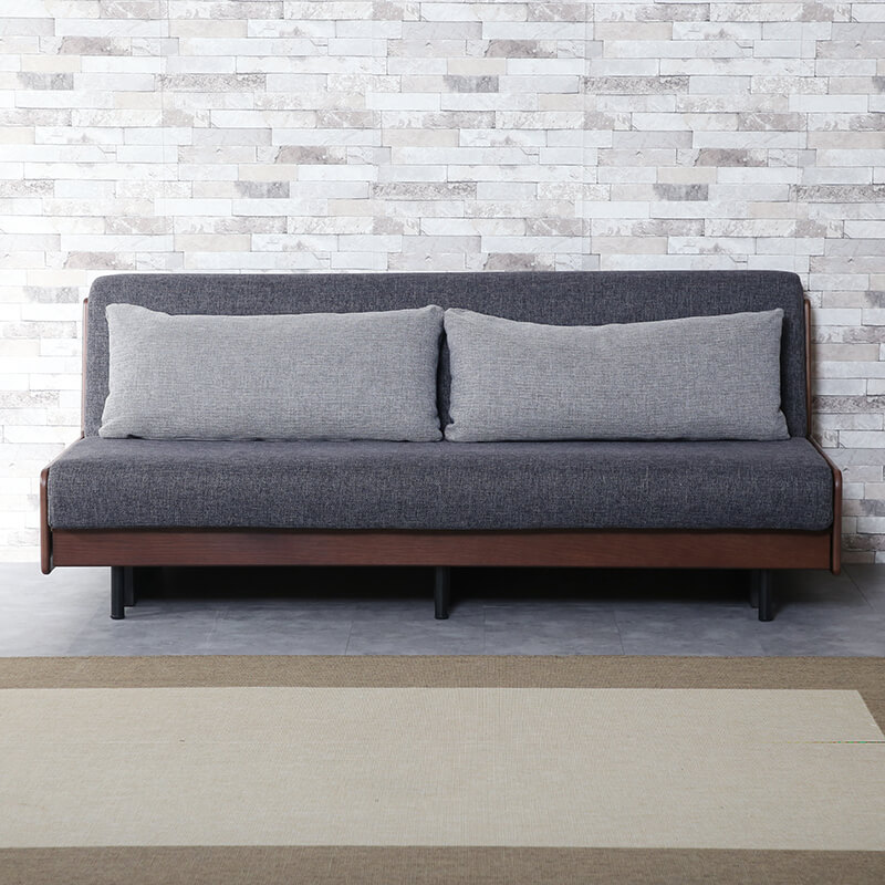 開梱設置無料]【大川家具】3人掛けソファベッド 180cm幅 リトモ 張地全