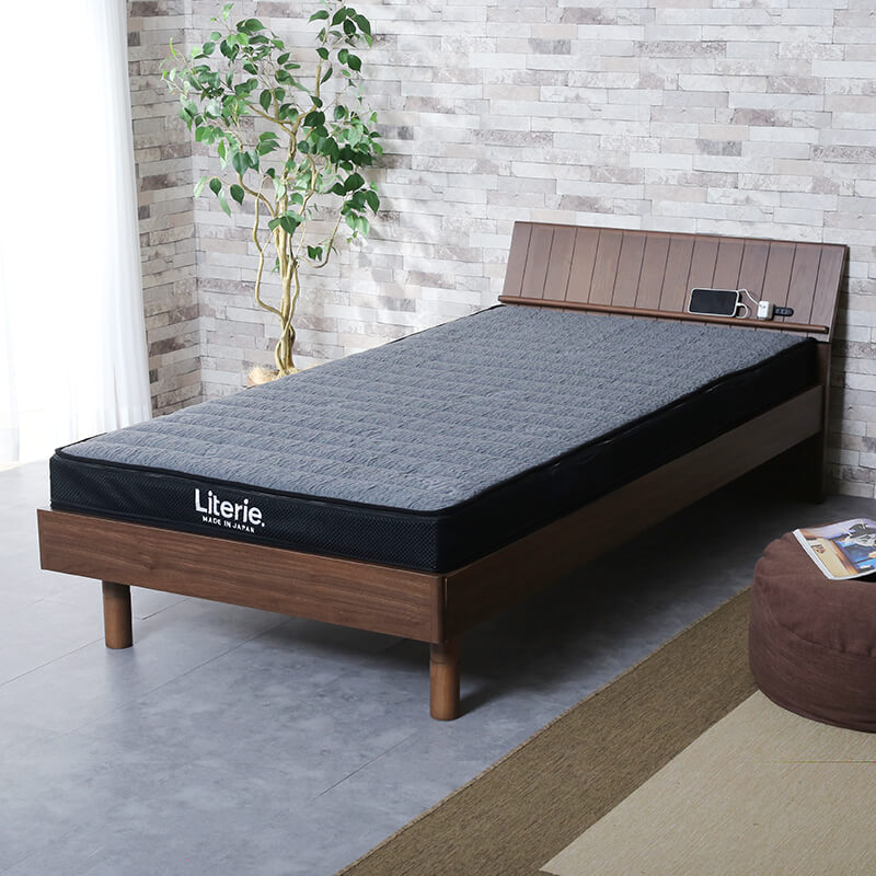 開梱設置無料]【大川家具】ベッドフレーム シングルサイズ ワーゲン