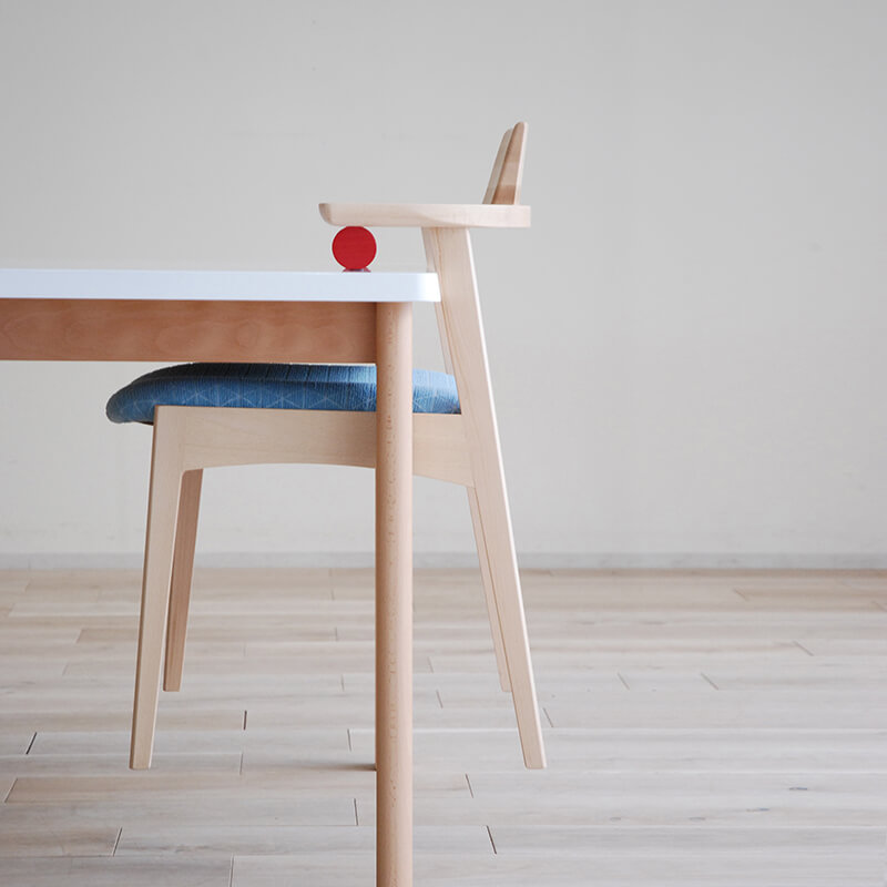 大川家具】ハーフアームダイニングチェア ミニョン 張地ランクL 張地全