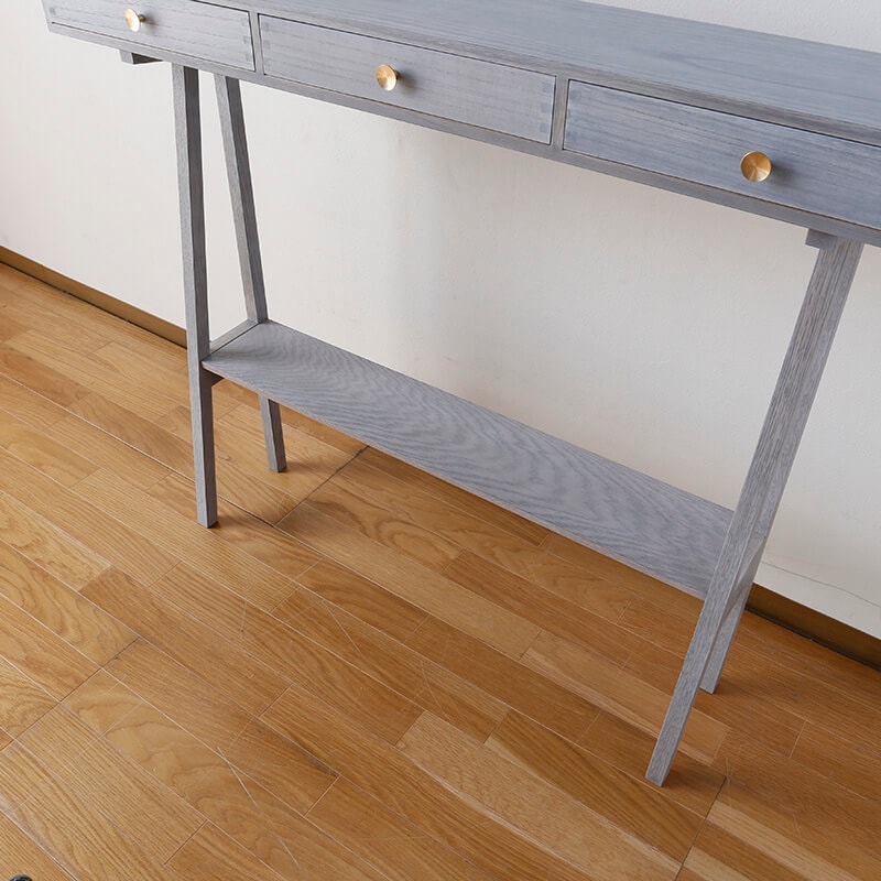 大川家具】≪受注生産≫コンソールテーブル 75/110cm幅 ミドル/ハイ