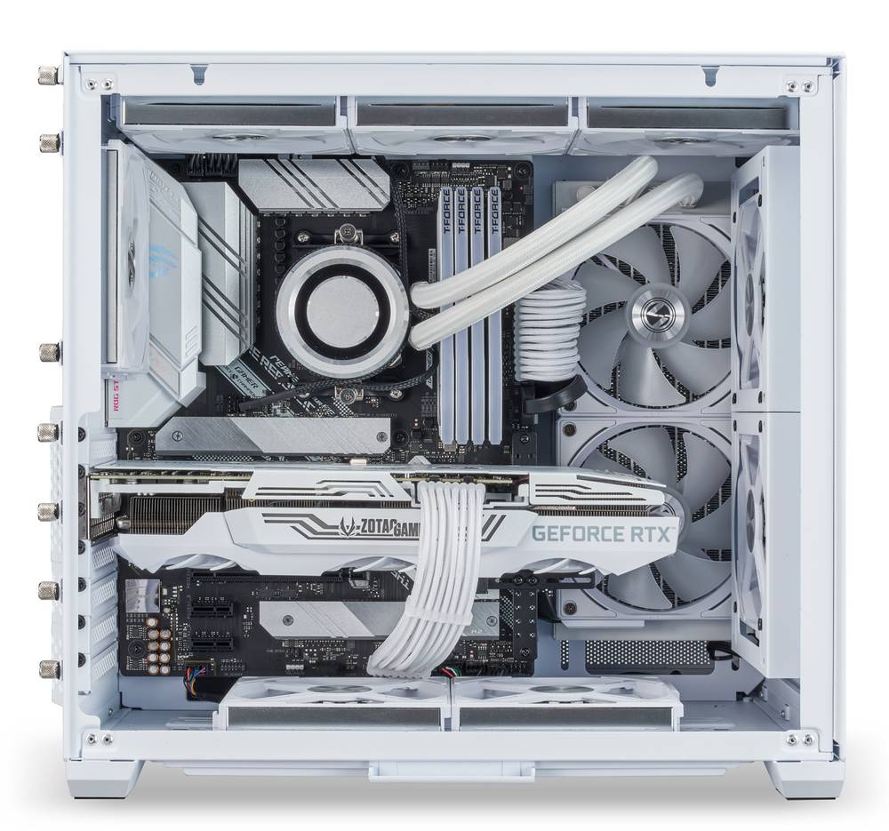 取寄せ商品：要納期確認】 Lian Li O11 AIR MINI WHITE パンチ穴修正