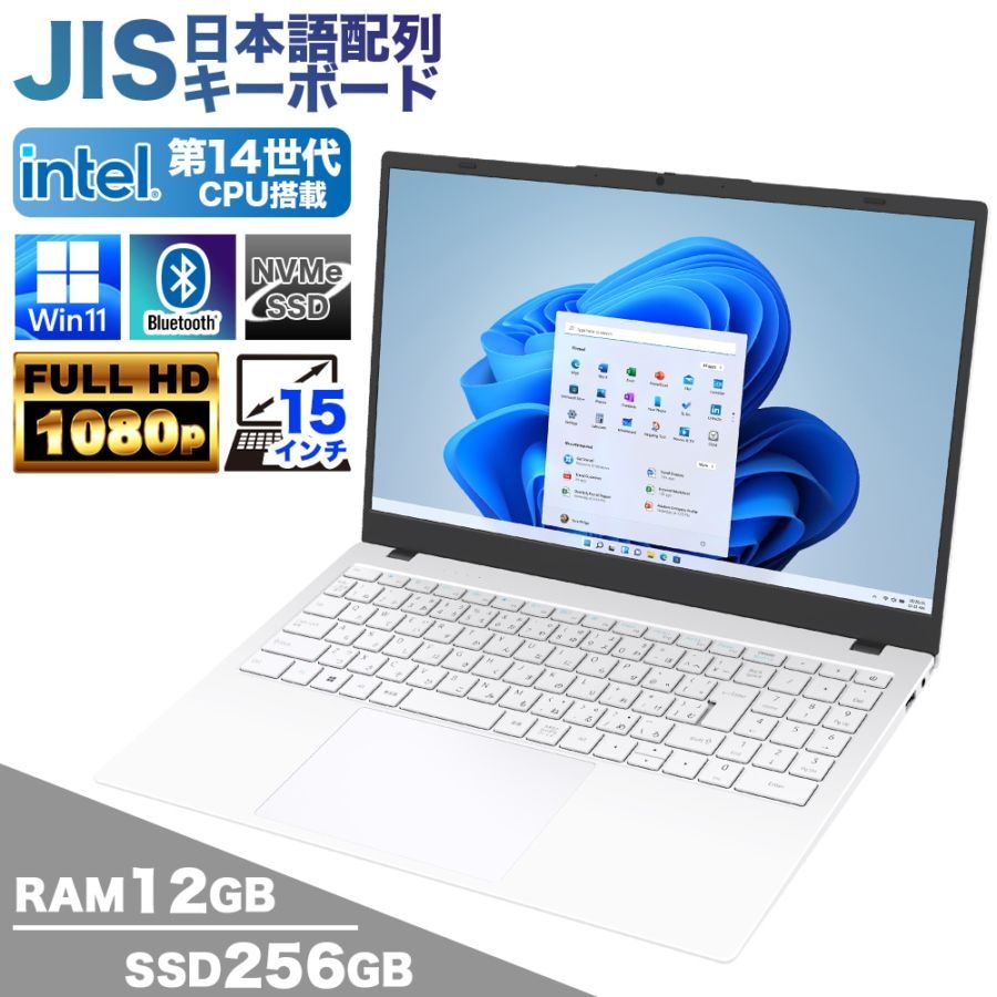 ノートパソコン PASOUL NC15J [ホワイト] 15.6インチワイド Windows11