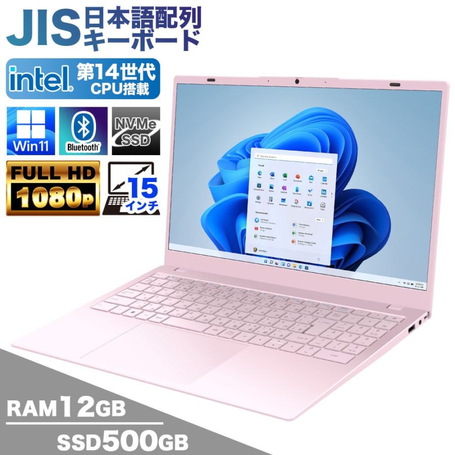 ノートパソコン PASOUL NC15J [ピンク] 15.6インチワイド Windows11 第