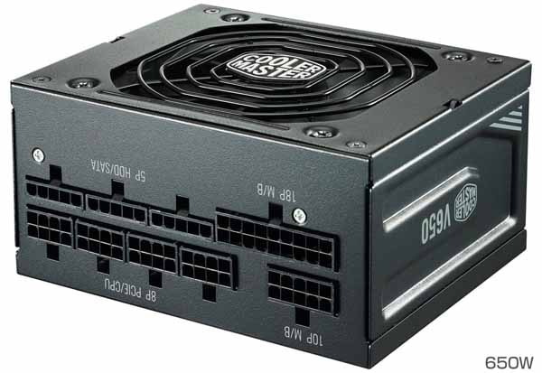 Cooler Master V650 SFX Gold フルモジュラータイプの電源ユニット