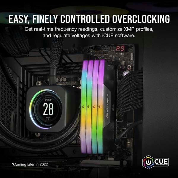 Corsair VENGEANCE RGB 32GB(16GBx2) DDR5 6400MHz(PC5-51200) UDIMM
