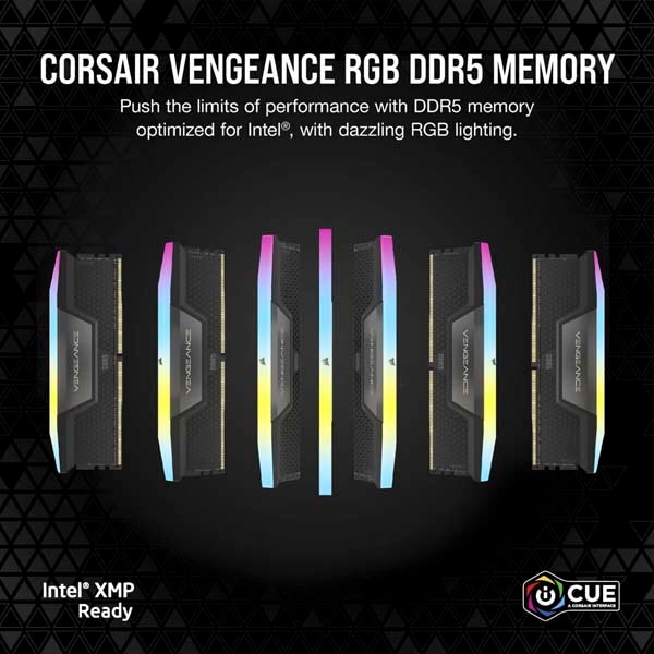 Corsair VENGEANCE RGB 32GB(16GBx2) DDR5 6400MHz(PC5-51200) UDIMM