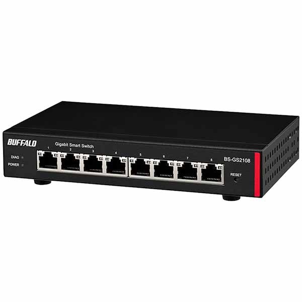 バッファロー 法人向け レイヤー2 Giga スマートスイッチ｜BS-GS2108