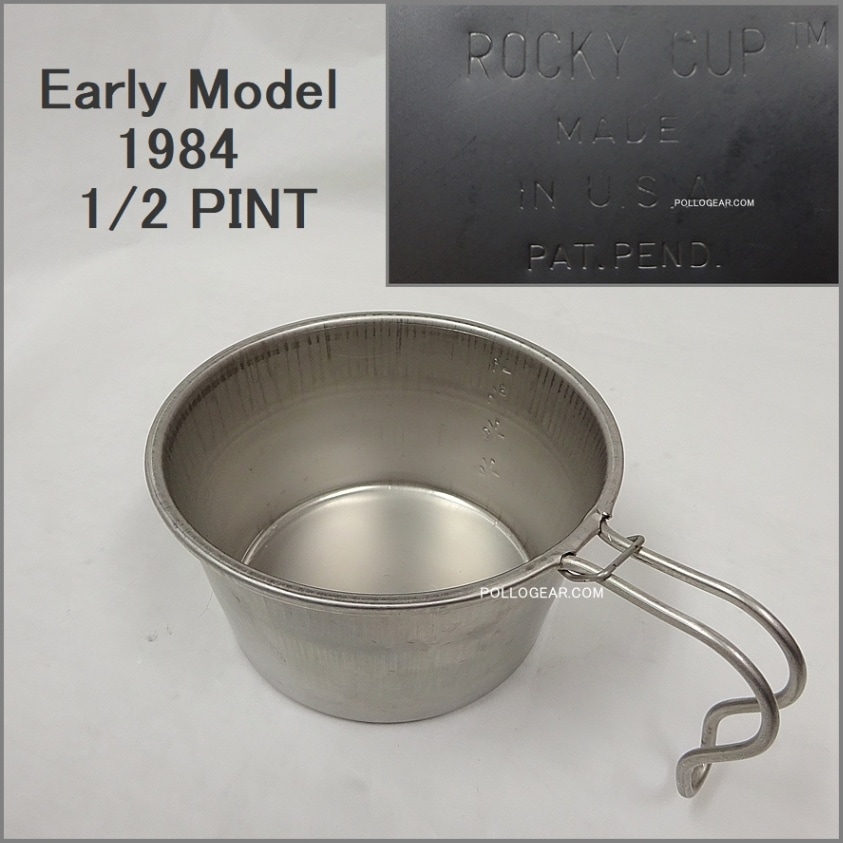 ROCKY CUP ロッキーカップ ハーフパイント　ステンレス　アメリカ製 VINTAGE ROCKY CUP<BR>ロッキーカップ 1/2PINT<BR>シェラカップ