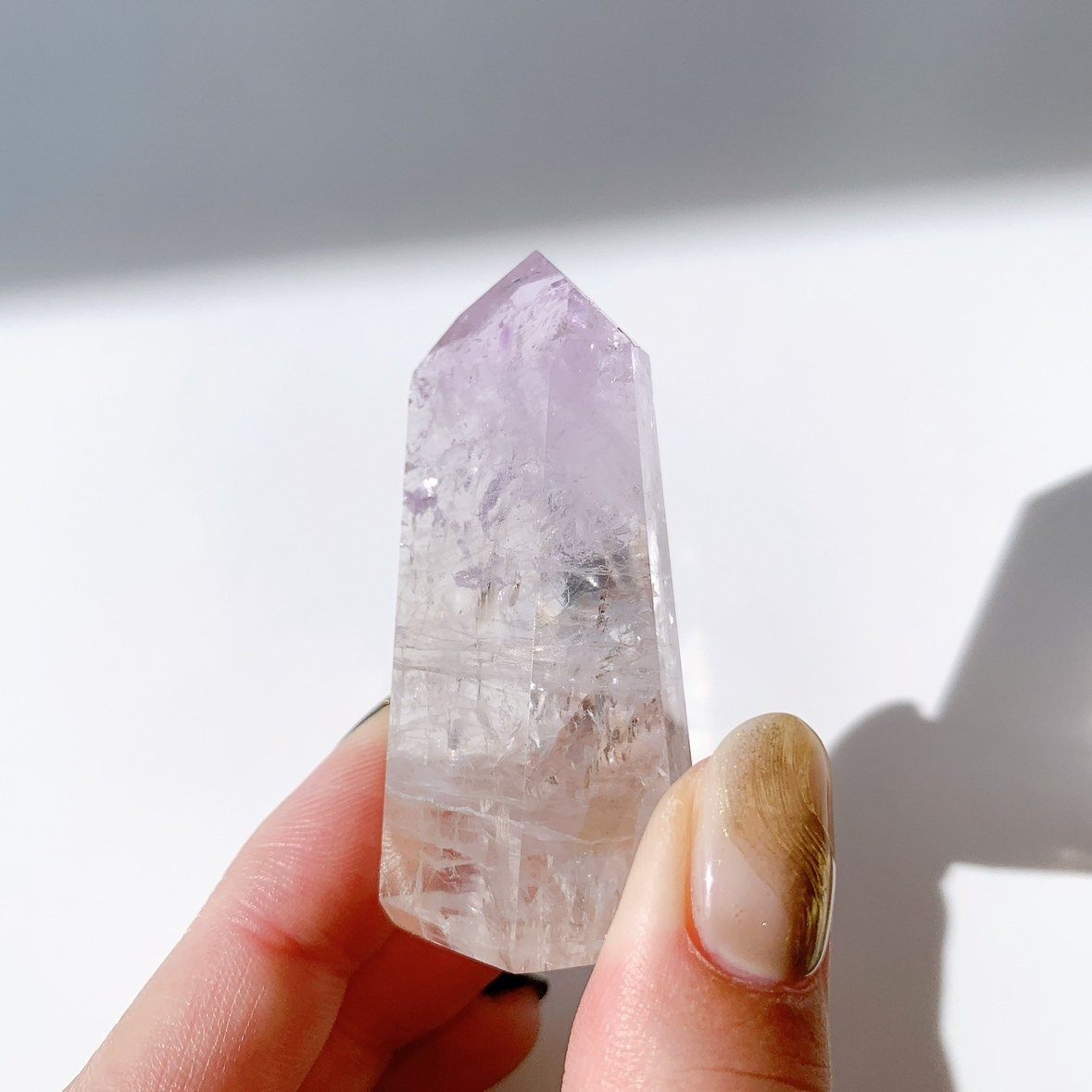 パウエライトファントムアメジスト ポイント | ポイント | Crystals by