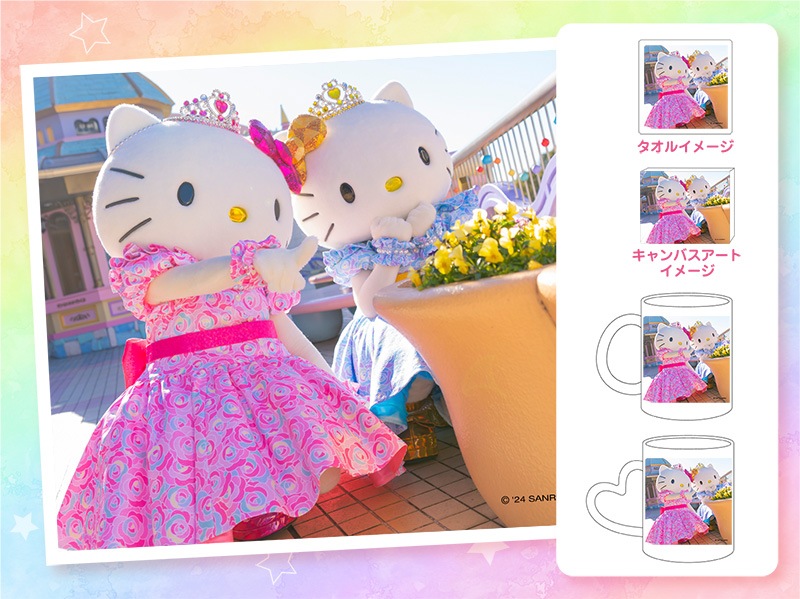 推しキャラ工房】ハローキティ50周年⑪ 【クッション・トートバッグ