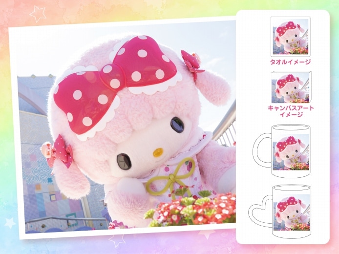 推しキャラ工房】マイスウィートピアノ お花がいっぱい【ハンドタオル