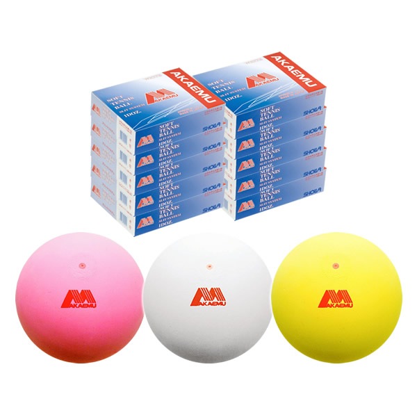 ソフトテニス ボール アカエム 赤エム アカM ソフトテニスボール 公認