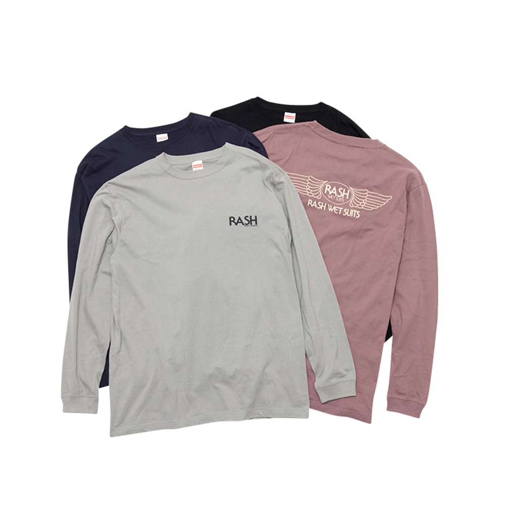 2025 RASH 羽バックロングスリーブTEE | アパレル | RASH WETSUITS