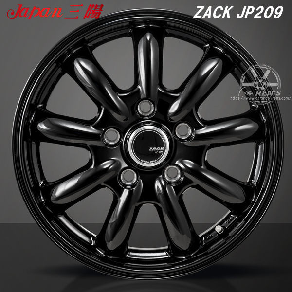 送料無料 10系 シエンタ ZACK ザック JP209 グロスブラック 185/65R15