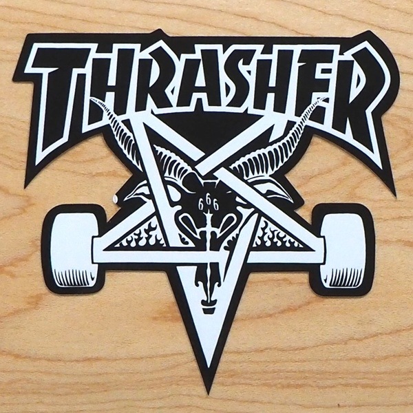 ステッカー スケートボード スラッシャー】Thrasher Skategoat Medium