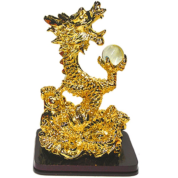 金ぴか昇龍置物（小）【送料無料】（沖縄別途700円） ｜開運,風水