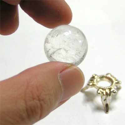 開運 天然水晶玉クリスタル20mmネコポス便なら【送料無料】 ｜開運