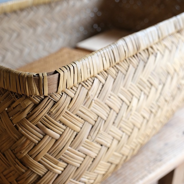 竹行李 （幅60cm）｜古雑貨,籠 バスケット｜古家具・アンティーク
