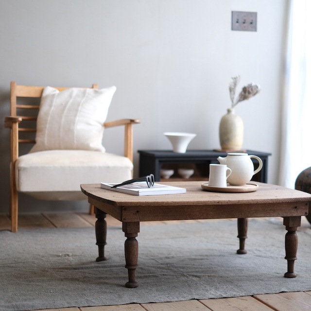 折り畳みテーブル ろくろ｜古家具,机・テーブル｜古家具・アンティーク