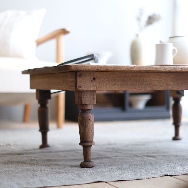 折り畳みテーブル ろくろ｜古家具,机・テーブル｜古家具・アンティーク