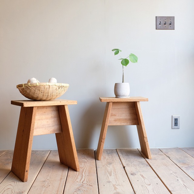 木の台 腰掛け｜古家具,椅子 チェア｜古家具・アンティーク家具 R-select