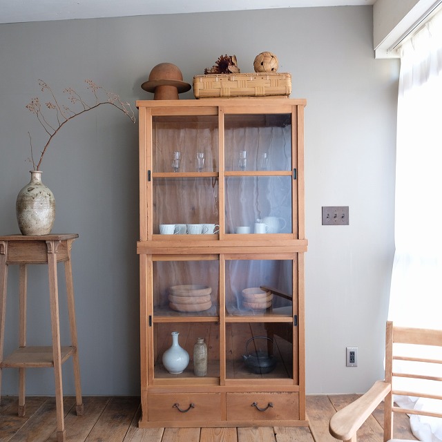 重ね式食器棚 水屋｜古家具,棚類｜古家具・アンティーク家具 R-select