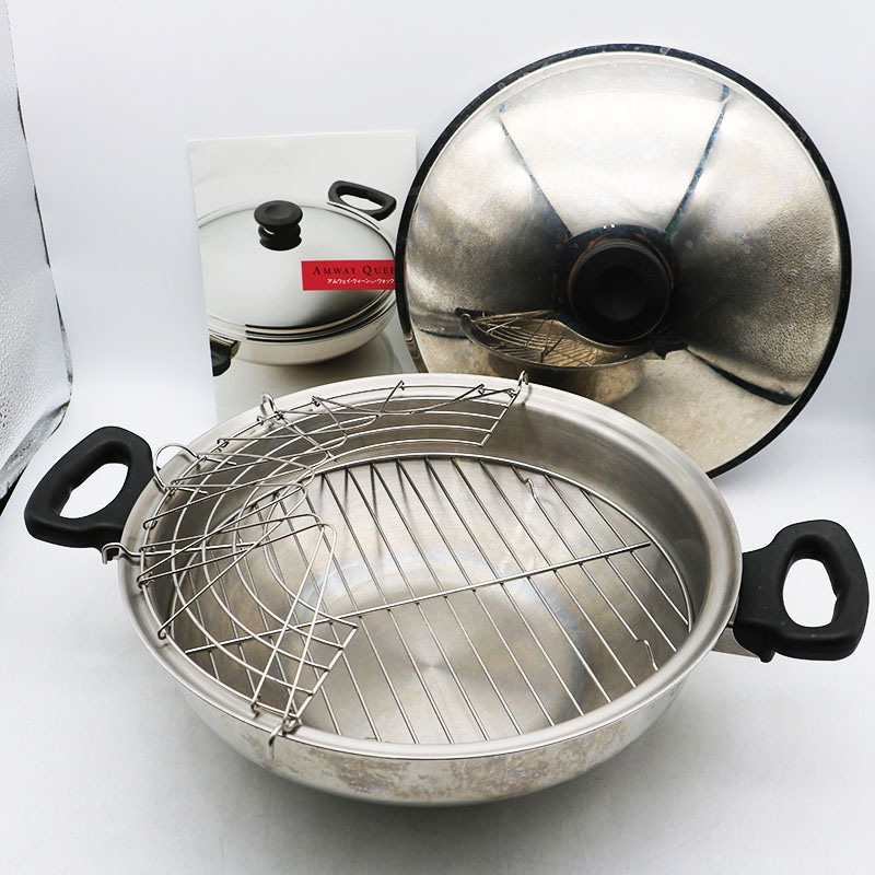 アムウェイ ウォック 新品 アムウェイ Amway 鍋 ウォック 網なし 1度