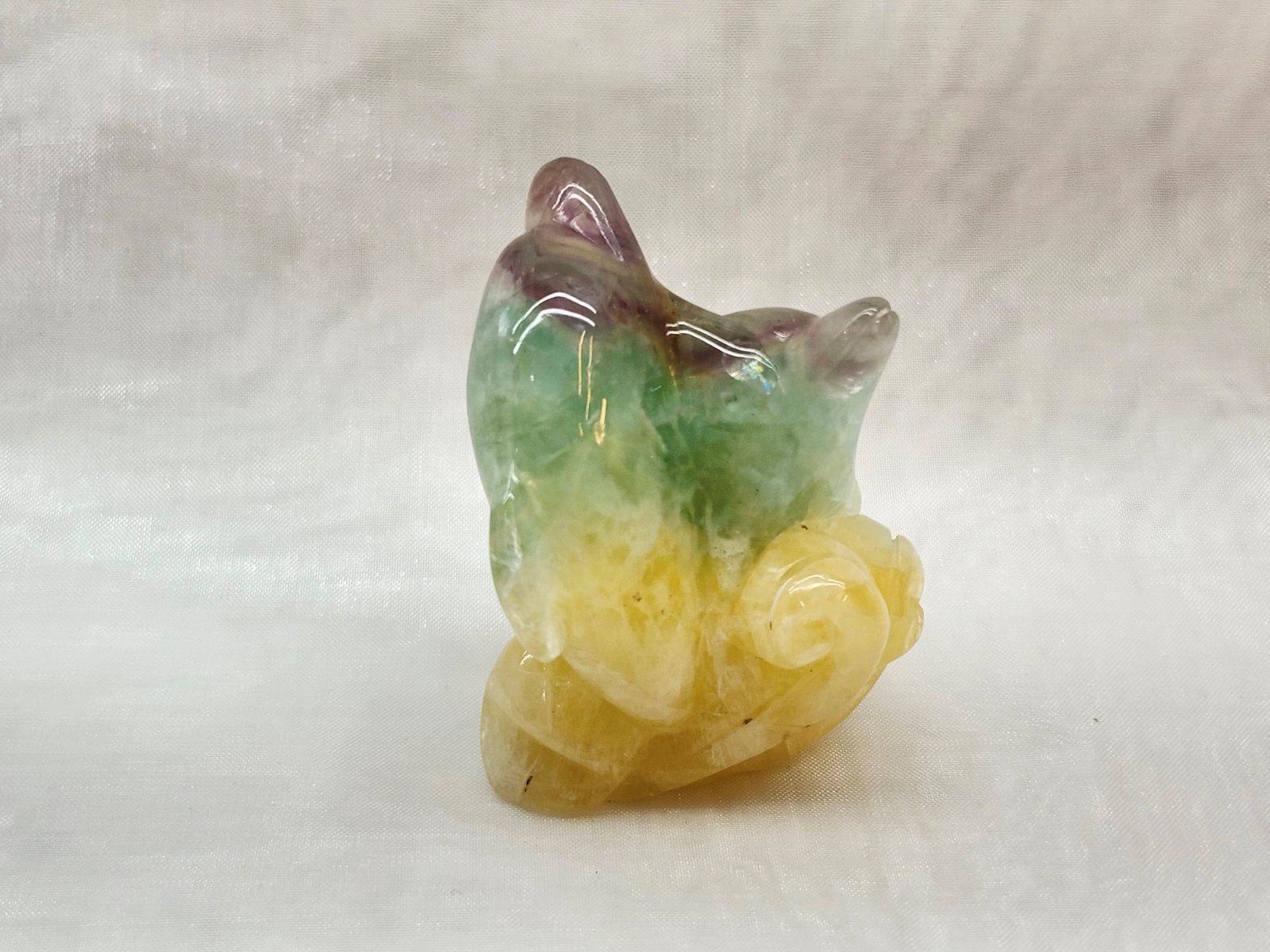 CAIT0009F フローライト《イルカ》 | インテリア,彫物・カービング