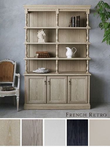 FRENCH RETRO シェルフキャビネット レトロ 日本製 サラグレース