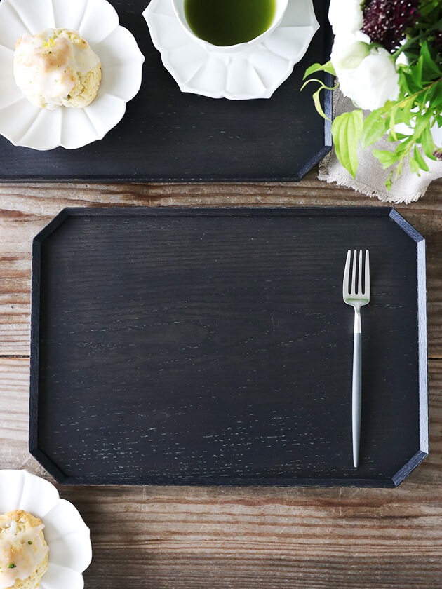 TSUM四角盆オリジナル34x24cmブラック